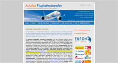 Desktop Screenshot of antalya-flughafentransfer.de